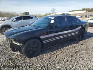 2014 Dodge Charger Police with VIN 2C3CDXAT6EH138040, listed as a Copart auction lot 50969375 with 178,557 mi miles and Salvage Title. Bid and sale history available at carsss.com. Image 1.