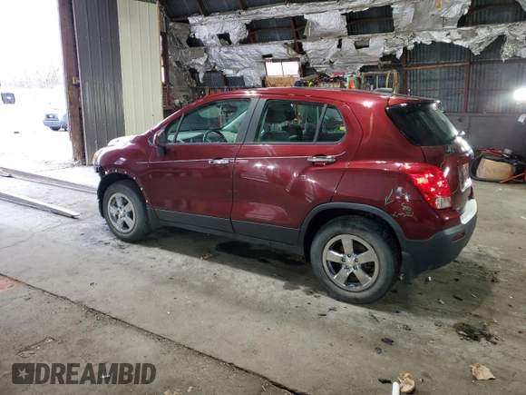 2016 Chevrolet Trax LS with VIN 3GNCJNSB5GL233446, listed as a Copart auction lot 50206335 with 64,050 mi miles and Salvage Title. Bid and sale history available at carsss.com. Image 2.