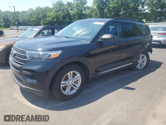 2023 Ford Explorer XLT z VIN 1FMSK8DH5PGA53324, wystawiony jako Copart lot #62656755 z przebiegiem 22 480 mil mil oraz Szkoda całkowita • Salvage title. Historia ofert i sprzedaży dostępna na DreamBid. Obrazek 1.