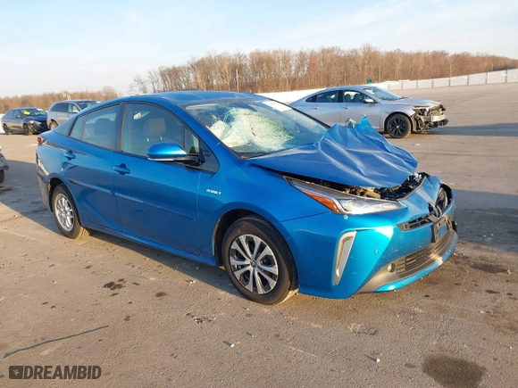 2019 Toyota Prius LE with VIN JTDL9RFU2K3013061, listed as a IAAI auction lot 41797721 with 122,721 mi miles. Bid and sale history available at carsss.com. Image 1.