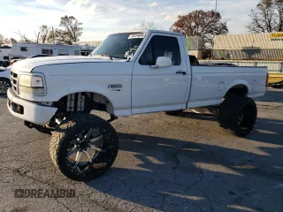 1996 Ford F-250 with VIN 1FTHF25F9TEB05685, listed as a Copart auction lot 78354604 with 222,010 mi miles and Salvage title. Bid and sale history available at DreamBid. Image 1.