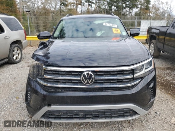 2022 Volkswagen Atlas SE with VIN 1V2JR2CA0NC503350, listed as a Copart auction lot 87753355 with 93,417 mi miles and Salvage title. Bid and sale history available at DreamBid. Image 5.