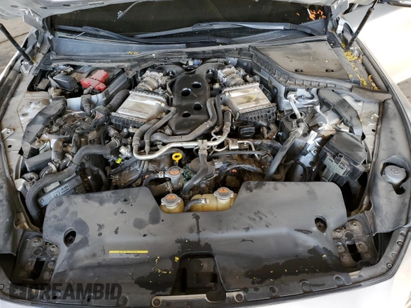 2017 Infiniti Q50 Sport with VIN JN1EV7APXHM733062, listed as a Copart auction lot 54574055 with 105,808 mi miles and Salvage title. Bid and sale history available at DreamBid. Image 11.