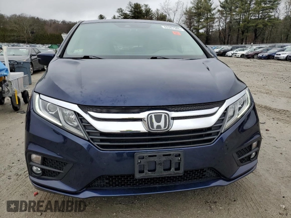 2020 Honda Odyssey EX-L with VIN 5FNRL6H70LB051653, listed as a Copart auction lot 45387985 with 63,747 mi miles and Salvage Title. Bid and sale history available at carsss.com. Image 5.