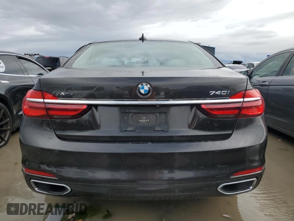 2017 BMW 7 Series 740i xDrive with VIN WBA7E4C3XHGV23345, listed as a Copart auction lot 40793704 with 71,046 mi miles. Bid and sale history available at carsss.com. Image 6.