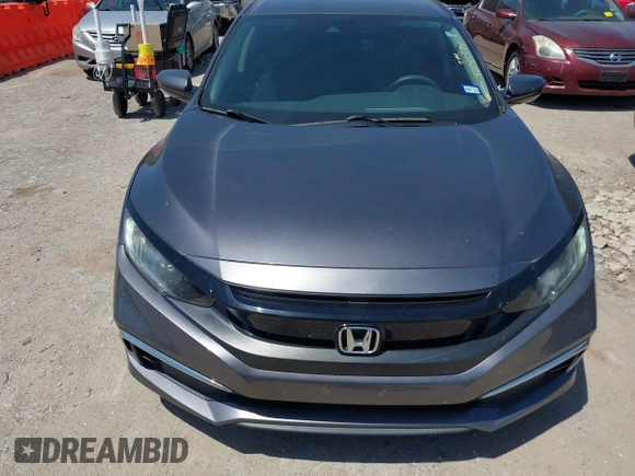 2019 Honda Civic Sedan LX with VIN 19XFC2F63KE025722, listed as a IAAI auction lot 42045594 with 57,290 mi miles. Bid and sale history available at carsss.com. Image 6.
