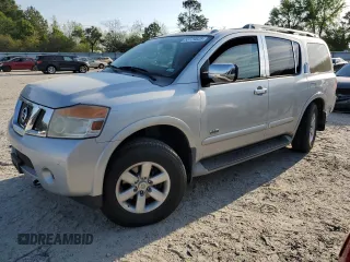 2009 Nissan Armada LE z VIN 5N1BA08C99N601407, wystawiony jako Copart lot #53129625 z przebiegiem 270 739 mil mil oraz Czysty tytuł • Clean title. Historia ofert i sprzedaży dostępna na DreamBid. Obrazek 1.