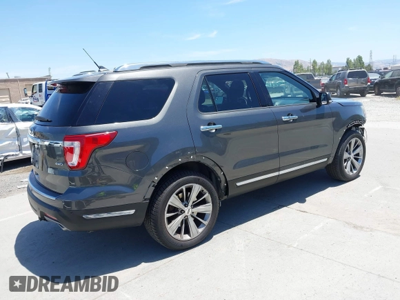 2018 Ford Explorer Limited with VIN 1FM5K8F88JGB57873, listed as a IAAI auction lot 42384073 with 101,060 mi miles and . Bid and sale history available at DreamBid. Image 4.