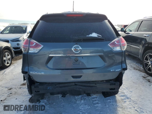 2015 Nissan Rogue SL with VIN 5N1AT2MV1FC816389, listed as a Copart auction lot 45651165 with 70,032 mi miles and Salvage Title. Bid and sale history available at carsss.com. Image 6.