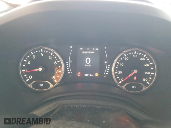 2018 Jeep Renegade Latitude with VIN ZACCJABB8JPG65397, listed as a Copart auction lot 57747975 with 91,714 mi miles and Salvage title. Bid and sale history available at DreamBid. Image 9.
