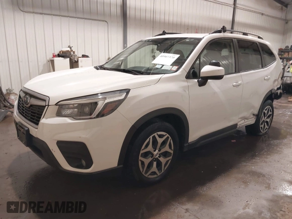 2021 Subaru Forester Premium with VIN JF2SKAFC5MH409162, listed as a IAAI auction lot 40907370 with 30,431 mi miles and . Bid and sale history available at DreamBid. Image 2.