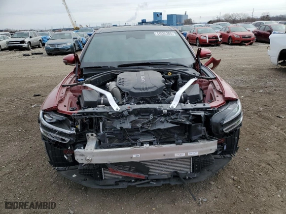 2022 Genesis G70 3.3T with VIN KMTG54TE4NU088387, listed as a Copart auction lot 44635305 with 31,664 mi miles and Salvage Title. Bid and sale history available at carsss.com. Image 5.