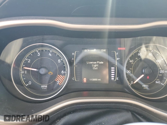 2014 Jeep Cherokee Latitude with VIN 1C4PJLCBXEW165312, listed as a Copart auction lot 48423755 with 113,950 mi miles and Salvage Title. Bid and sale history available at carsss.com. Image 9.