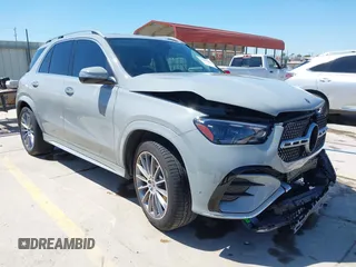 2024 Mercedes-Benz GLE 350 z VIN 4JGFB4FB1RB101484, wystawiony jako IAAI lot #42232688 z przebiegiem 11 680 mil mil oraz . Historia ofert i sprzedaży dostępna na DreamBid. Obrazek 1.