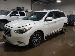 2014 Infiniti QX60 with VIN 5N1AL0MM5EC528868, listed as a Copart auction lot 44406045 with 126,198 mi miles and Salvage Title. Bid and sale history available at carsss.com. Image 1.
