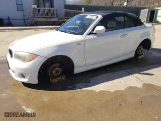 2012 BMW 1 Series 128i with VIN WBAUL7C53CVM83027, listed as a Copart auction lot 48802675 with 107,436 mi miles and Clean Title. Bid and sale history available at carsss.com. Image 1.