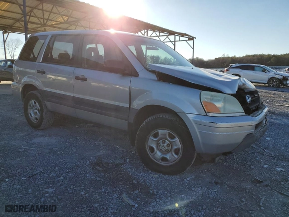 2004 Honda Pilot LX with VIN 2HKYF18194H546213, listed as a Copart auction lot 89314315 with 172,253 mi miles and Salvage Title. Bid and sale history available at carsss.com. Image 4.