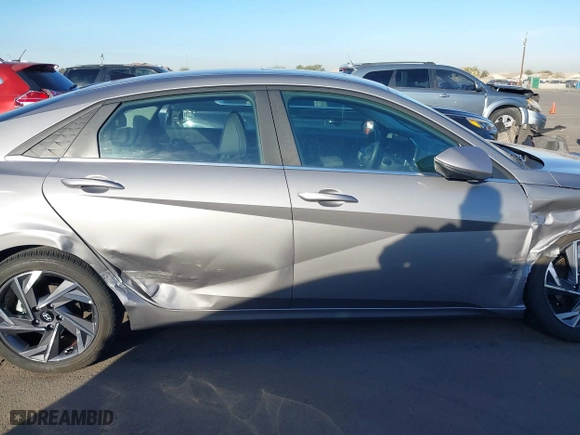 2024 Hyundai Elantra Limited with VIN KMHLP4DG1RU798856, listed as a IAAI auction lot 41605353 with 7,487 mi miles. Bid and sale history available at carsss.com. Image 13.