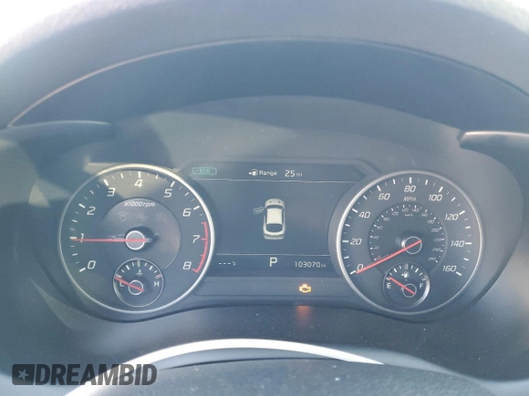 2018 Kia Stinger Premium with VIN KNAE25LA1J6012588, listed as a Copart auction lot 43394965 with 103,070 mi miles and Salvage Title. Bid and sale history available at carsss.com. Image 9.