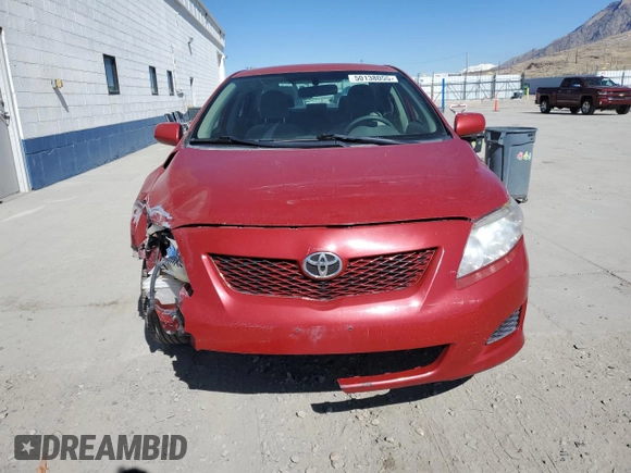2009 Toyota Corolla with VIN JTDBL40E999030769, listed as a Copart auction lot 50138055 with 177,352 mi miles and Salvage Title. Bid and sale history available at carsss.com. Image 5.