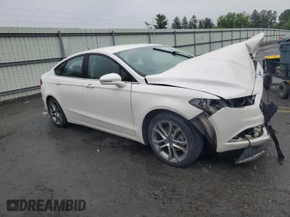 2017 Ford Fusion SE with VIN 3FA6P0HD8HR269099, listed as a Copart auction lot 60148295 with Not provided miles and Salvage title. Bid and sale history available at DreamBid. Image 4.