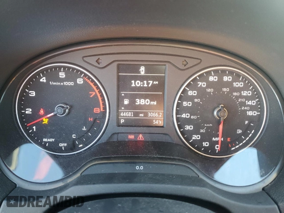 2019 Audi A3 Sedan Premium with VIN WAUBEGFF5K1018079, listed as a Copart auction lot 80294934 with 44,681 mi miles and Salvage Title. Bid and sale history available at carsss.com. Image 9.