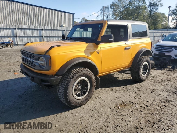 2022 Ford Bronco with VIN 1FMDE5CPXNLA84807, listed as a Copart auction lot 79506224 with 18,470 mi miles and Salvage title. Bid and sale history available at DreamBid. Image 1.