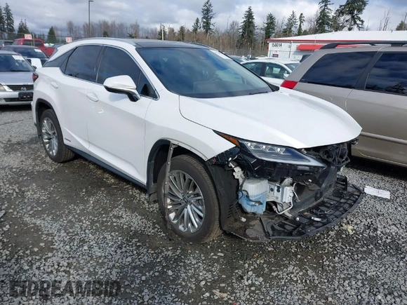 2020 Lexus RX with VIN 2T2JGMDA1LC045951, listed as a IAAI auction lot 41710829 with 52,320 mi miles. Bid and sale history available at carsss.com. Image 1.