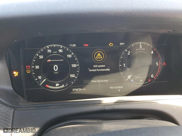 2018 Land Rover Range Rover Velar R-Dynamic SE with VIN SALYL2RN2JA731053, listed as a Copart auction lot 84266824 with 76,678 mi miles and Salvage Title. Bid and sale history available at carsss.com. Image 9.