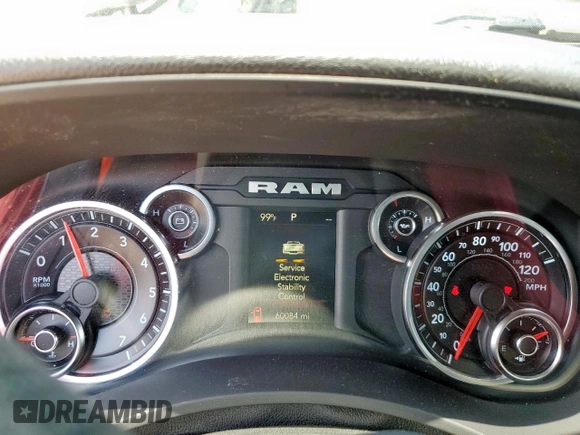 2022 Ram 2500 Tradesman with VIN 3C6UR5HJ0NG118075, listed as a Copart auction lot 57260855 with 60,084 mi miles and Salvage title. Bid and sale history available at DreamBid. Image 8.