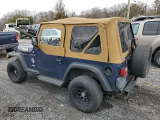 2001 Jeep Wrangler SE with VIN 1J4FA29P41P303093, listed as a Copart auction lot 49342475 with 193,768 mi miles and Salvage Title. Bid and sale history available at carsss.com. Image 2.