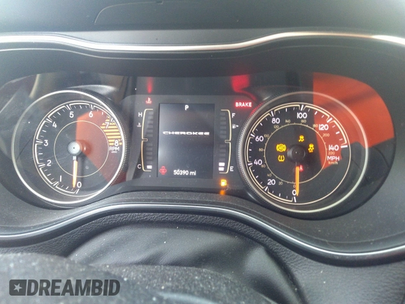 2019 Jeep Cherokee Latitude Plus with VIN 1C4PJMLX9KD413915, listed as a IAAI auction lot 41747608 with 50,390 mi miles and . Bid and sale history available at DreamBid. Image 7.