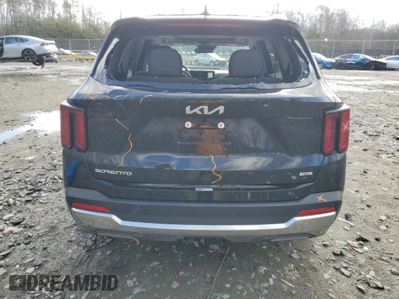 2025 Kia Sorento Hybrid EX with VIN KNDRHDJGXS5338773, listed as a Copart auction lot 47635515 with 2,904 mi miles and Salvage Title. Bid and sale history available at carsss.com. Image 6.