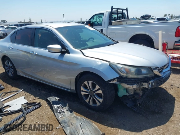 2014 Honda Accord LX with VIN 1HGCR2F39EA082037, listed as a IAAI auction lot 42095534 with 110,235 mi miles and . Bid and sale history available at carsss.com. Image 1.