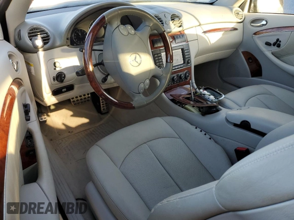 2005 Mercedes-Benz CLK-Class 3.2L with VIN WDBTK65J45F139806, listed as a Copart auction lot 78897124 with 0 mi miles and Salvage Title. Bid and sale history available at carsss.com. Image 8.