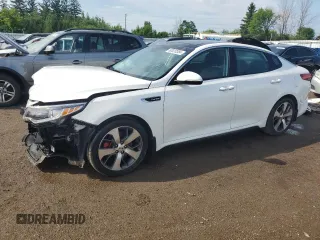 2016 Kia Optima SX Turbo with VIN 5XXGW4L23GG059098, listed as a Copart auction lot 61779715 with 141,125 mi miles and Salvage title. Bid and sale history available at DreamBid. Image 1.