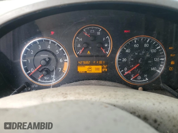 2011 Nissan Titan Pro-4X with VIN 1N6BA0ECXBN302004, listed as a Copart auction lot 89343945 with 427,682 mi miles and Salvage title. Bid and sale history available at DreamBid. Image 9.