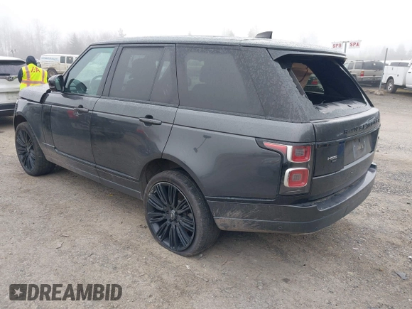 2020 Land Rover Range Rover HSE with VIN SALGS2RU6LA593221, listed as a IAAI auction lot 41848745 with Not provided miles and . Bid and sale history available at DreamBid. Image 3.
