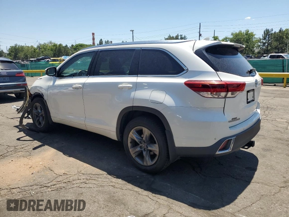 2018 Toyota Highlander Limited with VIN 5TDDZRFHXJS859653, listed as a Copart auction lot 62959265 with 52,833 mi miles and Clean title. Bid and sale history available at DreamBid. Image 2.