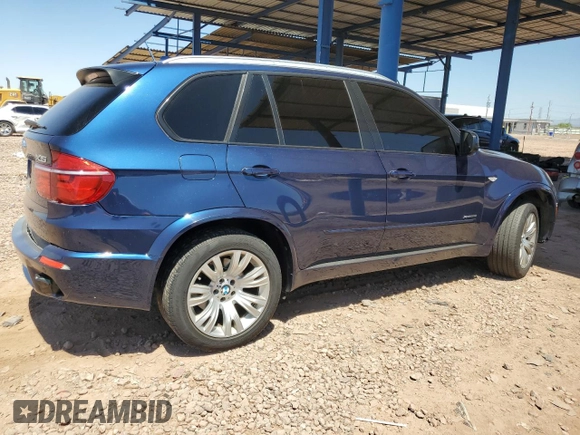 2013 BMW X5 xDrive50i with VIN 5UXZV8C50D0C14833, listed as a Copart auction lot 60749655 with 95,099 mi miles and Salvage title. Bid and sale history available at DreamBid. Image 3.