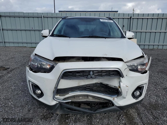 2015 Mitsubishi RVR GT with VIN 4A4AJ4AW7FE604855, listed as a Copart auction lot 74571884 with 158509 miles and Salvage Title. Bid and sale history available at carsss.com. Image 5.