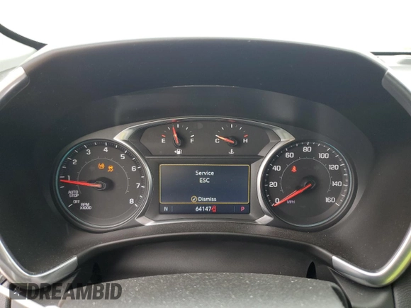2021 Chevrolet Equinox LT with VIN 3GNAXUEV5ML348727, listed as a Copart auction lot 57305635 with 64,147 mi miles and Salvage title. Bid and sale history available at DreamBid. Image 9.