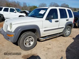 2004 Jeep Liberty Sport with VIN 1J4GK48K44W267418, listed as a IAAI auction lot 41591036 with 181,453 mi miles and . Bid and sale history available at DreamBid. Image 17.