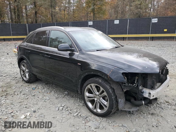 2017 Audi Q3 Prestige with VIN WA1GCCFS0HR016488, listed as a Copart auction lot 78816884 with 122,223 mi miles and Salvage Title. Bid and sale history available at carsss.com. Image 4.