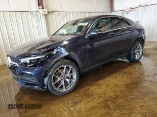 2021 Mercedes-Benz GLC 300 with VIN W1N0J8EB2MF981028, listed as a Copart auction lot 61939035 with 76,866 mi miles and Salvage title. Bid and sale history available at DreamBid. Image 1.