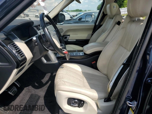 2017 Land Rover Range Rover with VIN SALGS2FE5HA324390, listed as a Copart auction lot 54923095 with 109,116 mi miles and Salvage title. Bid and sale history available at DreamBid. Image 7.