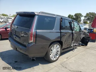 2015 Cadillac Escalade Platinum with VIN 1GYS4PKJ1FR745494, listed as a Copart auction lot 62499954 with 45,049 mi miles and Salvage Title. Bid and sale history available at carsss.com. Image 3.