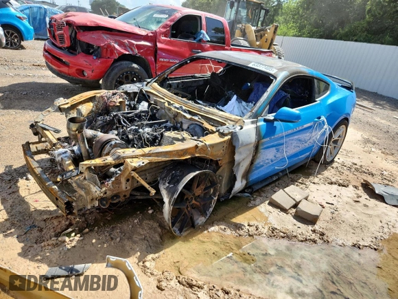 2017 Ford Mustang GT with VIN 1FA6P8CF1H5203696, listed as a Copart auction lot 63377405 with Not provided miles and Salvage title. Bid and sale history available at DreamBid. Image 1.