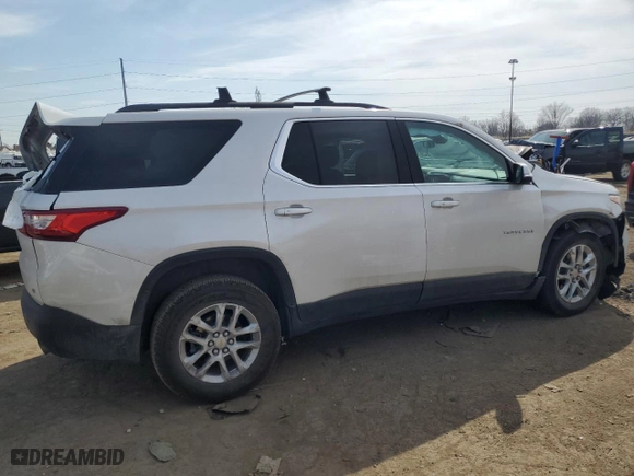 2021 Chevrolet Traverse LT Cloth with VIN 1GNEVGKW0MJ258396, listed as a Copart auction lot 49297835 with 47,917 mi miles and Non Repairable. Bid and sale history available at carsss.com. Image 3.