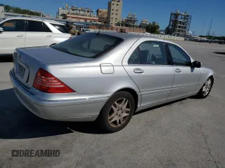 2003 Mercedes-Benz S-Class 4.3L with VIN WDBNG70J03A339034, listed as a Copart auction lot 70583504 with 104,849 mi miles and Salvage Title. Bid and sale history available at carsss.com. Image 3.